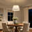 21'' W 4-Light Dimmable Cone Pendant Light Fabric Chandelier