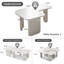 Ensemble de 2 tables basses modulaires modernes (seulement la table incluse)-247324374