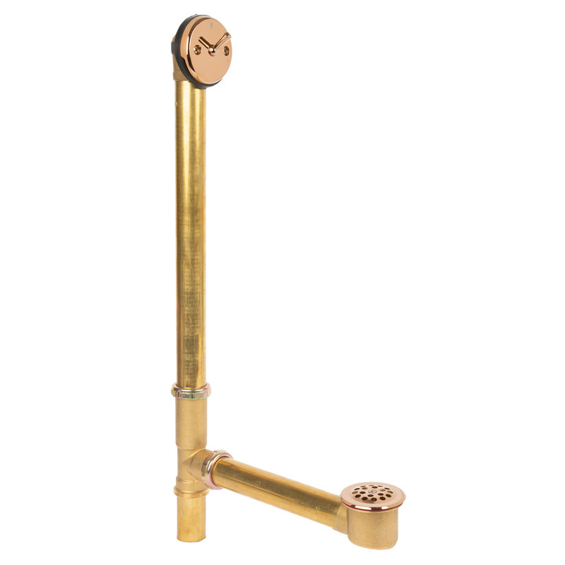 Drain de baignoire Trip Lever, Or rose