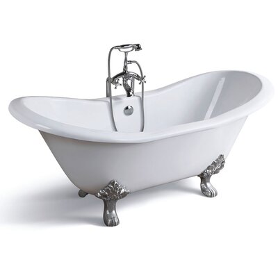 Grace 72"" x 30"" Clawfoot Soaking Bathtub -  Chevington, CH72DS0LPCM