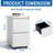 2 Drawer Metal File Cabinet With Lock - Enhance Office/home Space Steel Build Smooth Functioning Tilt Design Accommodates A4 Legal/letter Size Vertical Solution Structure Movement Feature For Files-532567129
