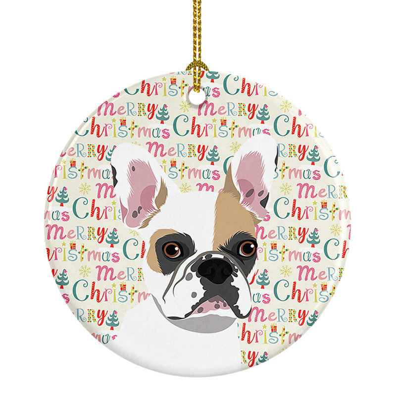 Figurine suspendue bouledogue français 1