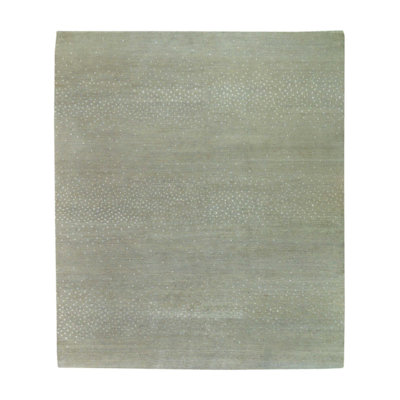 Aurora Area Rug in Green/Silver