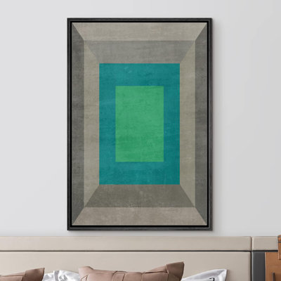 Abstrait, vibrant, couleur, blocs, collage, Polygone, abstrait, géométrique, illustrations, moderne, minimaliste