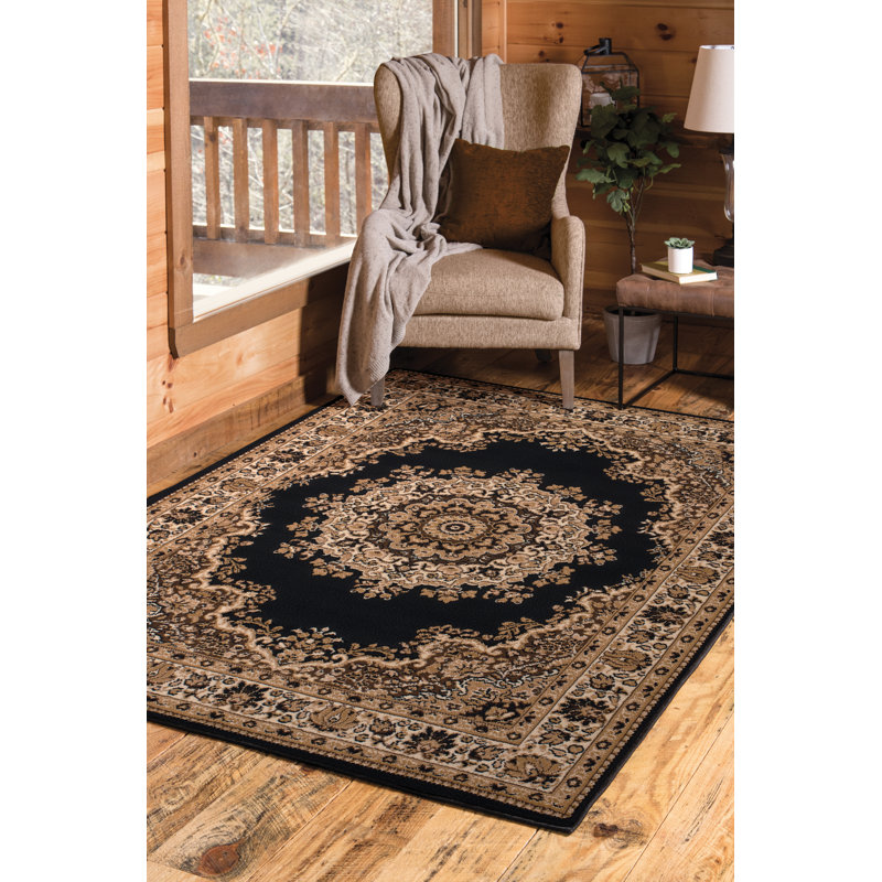 Marta Synthetic Oriental Indoor Rug, Rectangle 5'3" x 7'2"