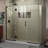 Unidoor-X 70" x 72" Rectangle Hinged Shower Enclosure-30840384-30840385-131280444