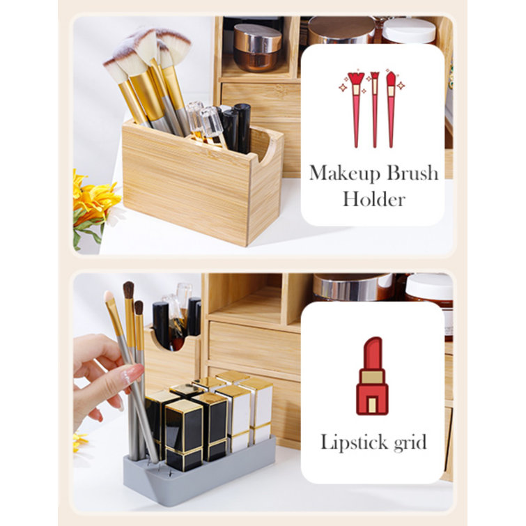 Wood Makeup Organizer Foundry Select