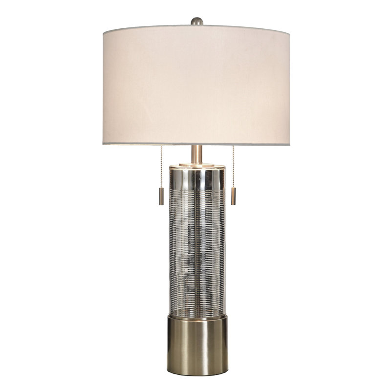 Glass Table Lamp - Morienval - White Shade