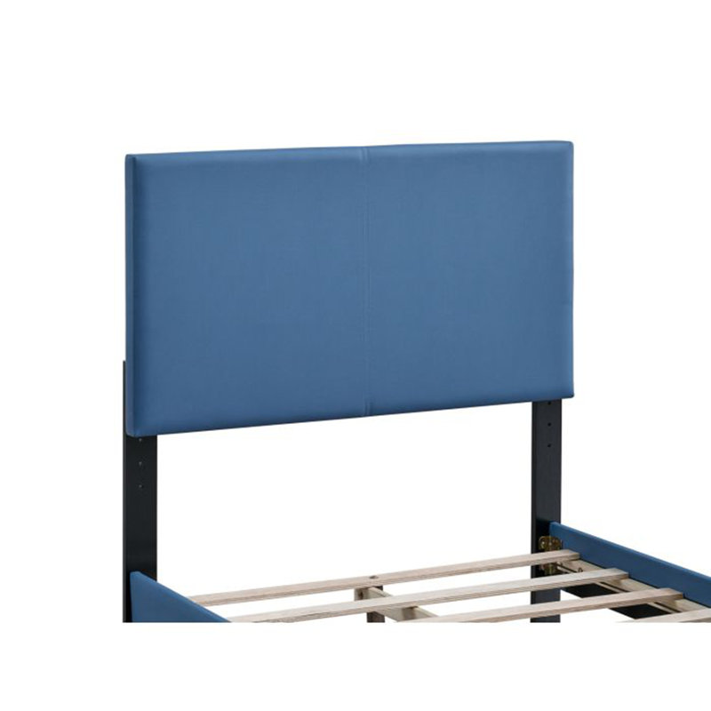 Lit Baron (matelas non inclus), Bleu, Lit simple