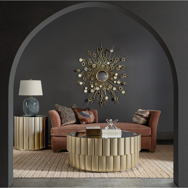 Melange Glass End Table