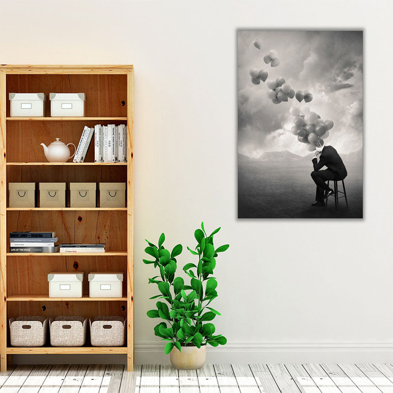 Think - Canvas Print Wall Art, 48" H x 32" W
