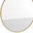 Nafne Wall Mount Shatterproof Round Accent Wall Mirror with Metal Frame-1397083068-1397083067