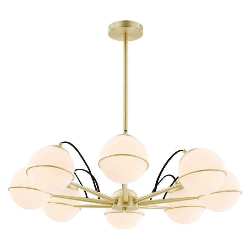 Lustre 8 lumières Hanna de Modway, Opaque