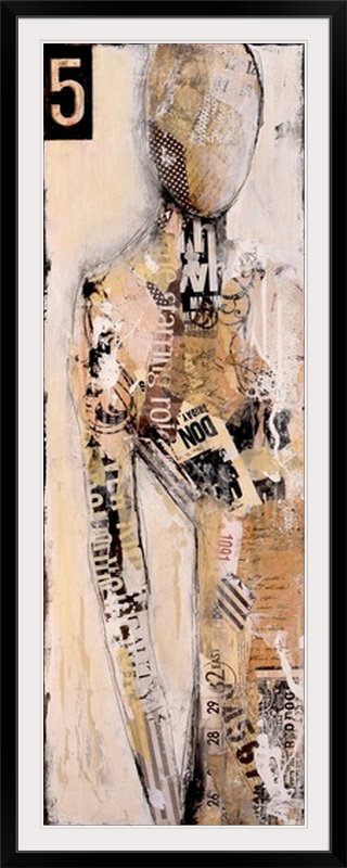 «Urban V» par Frisco, impression, Cadre noir, H 44 po x l 20 po x P 1 po