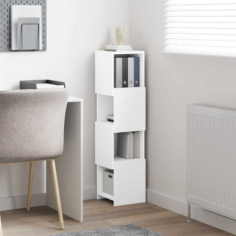 Corner Accent Chest, 102cm H x 25.5cm W x 25cm D, White