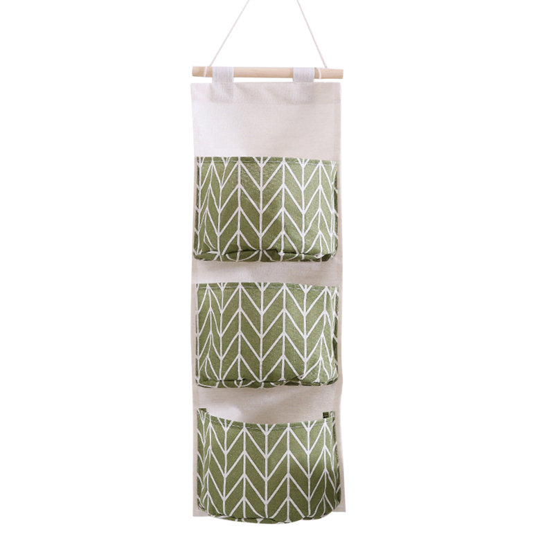 Multifunctional Hanging Fabric  Storage Bag Sundries Storage Bag Dormitory Mobile Phone Storage Bag Door Rear Hanging Bag