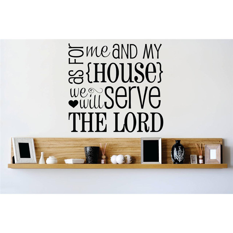 Text & Numbers Wall Decal, 20" H x 20" W x 0.16" D, Black
