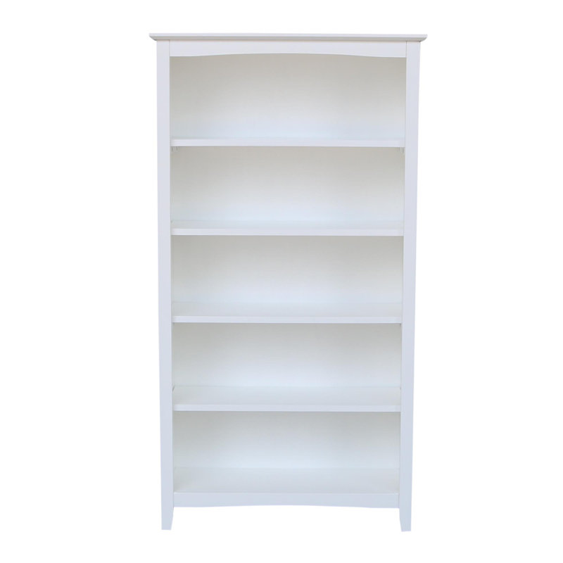 Aspatria Bookcase, (5 Shelves) 60" H x 32" W x 12" D, White