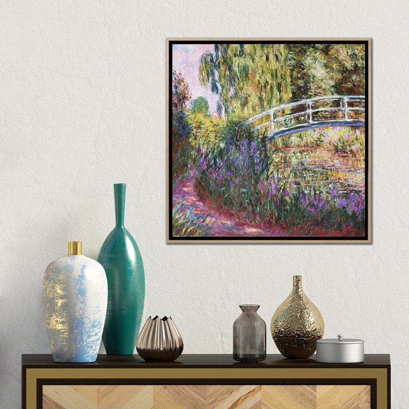 Print on Canvas, 93.98 cm H x 93.98 cm W x 4.445 cm D, Oak Floater Framed