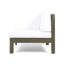 Causeuse modulaire à 2 places avec table basse Brava