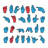 Wonderfoam Magnetic Sign Language Letter Set