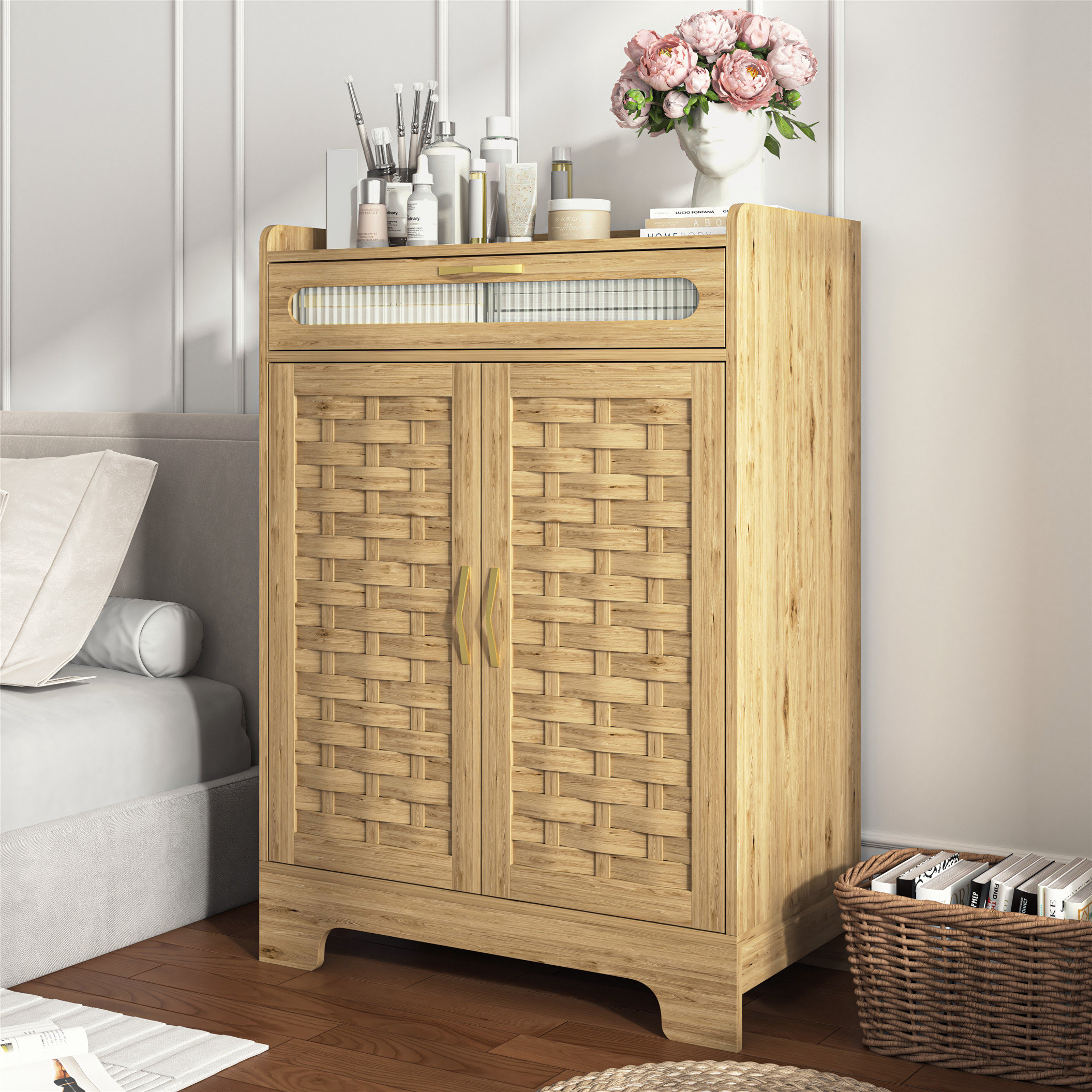 August Grove® Versatile Modern Farmhouse Storage Cabinet with Multiple ...