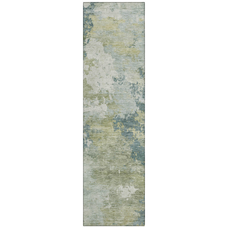 Machine Washable Indoor/Outdoor Jadiel ACN2367 Abstract Rug, Runner 2'3" x 7'6"