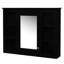 Armoire murale noire avec rangement réglable 35 po x 27,5 po, noir