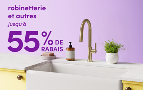 robinetterie et autres en solde