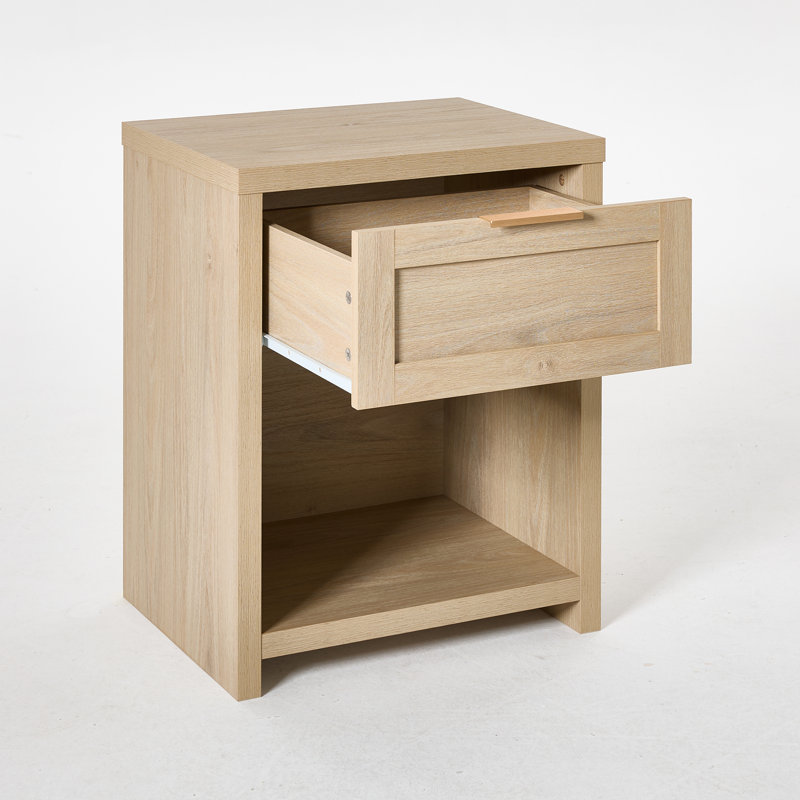 Table de chevet 1 tiroir Allenside, Light Oak, Individual