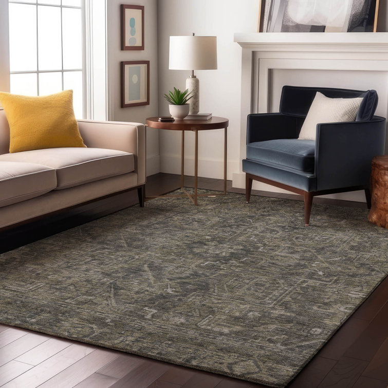 Premium Machine Washable Cerrito AMF571 Mocha Rug