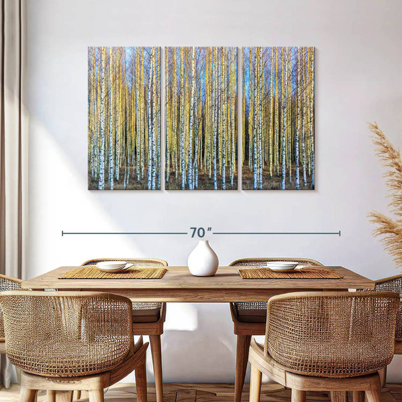 Harnek Shedding Birch Trees, 36" H x 57" W