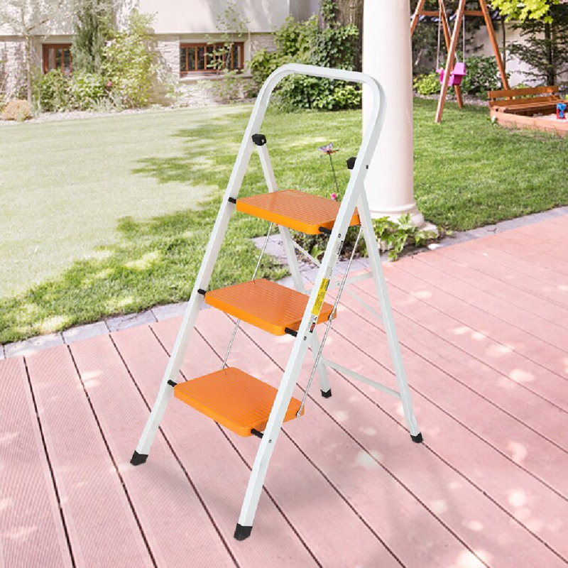 Panashe 3 - Step Steel Lightweight Folding Step Stool