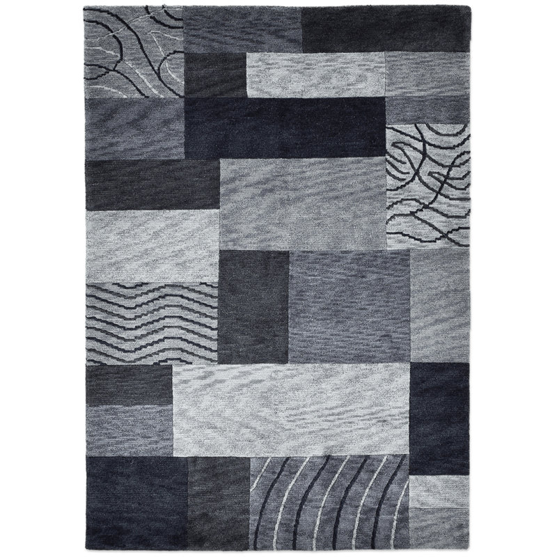 Rectangular Royal Domas Patchwork Wool Hand Tufted Area Rug, Rectangular 250 x 350cm