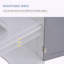 Under Sink Bathroom Storage Cabinet with U-Shape Cut-Out