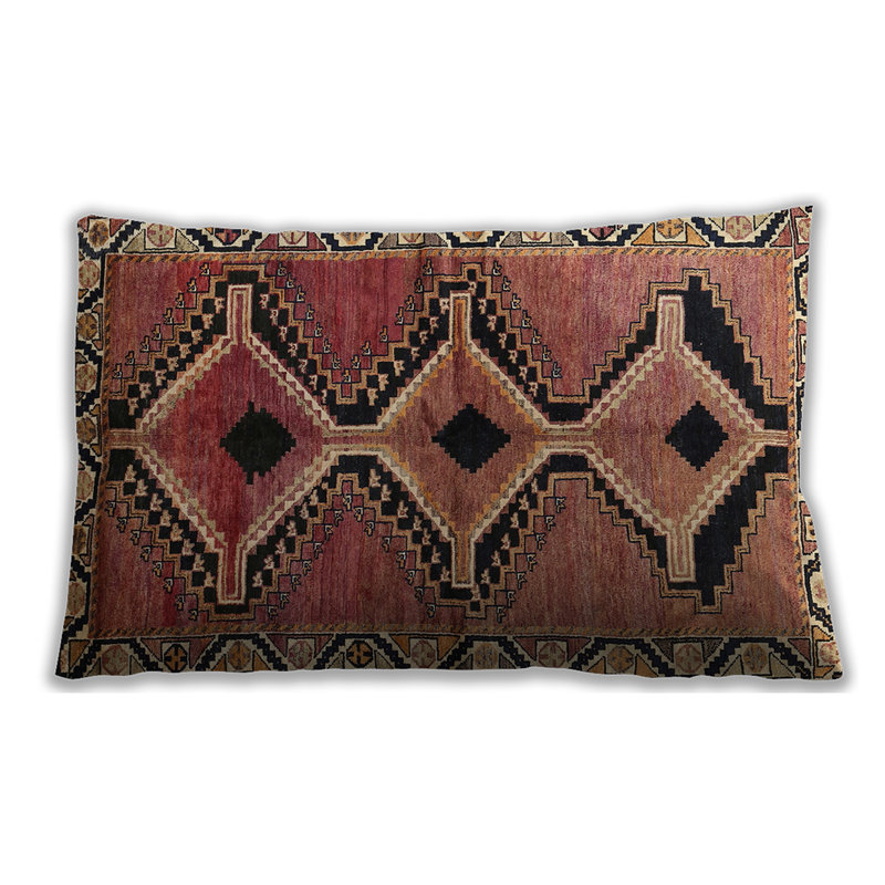 Floral Throw Pillow, Microsuede