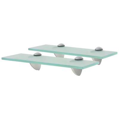 2 Piece Glass Floating Shelf