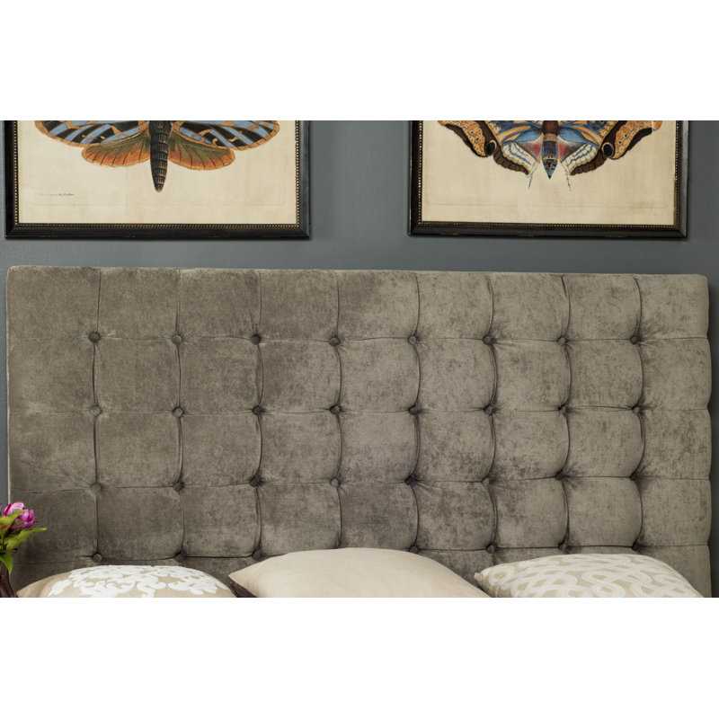 Upholstered Headboard, King, Velvet Greige