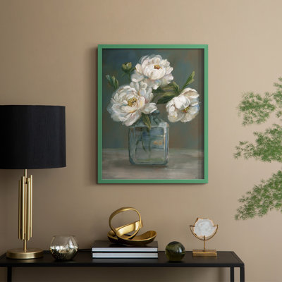 Vintage Roses Framed Print - Solid Wood