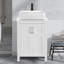 Lavabo vasque rectangulaire en céramique blanc moderne avec robinet