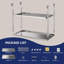 Table de préparation NSF en acier inoxydable avec tablette réglable et roulettes, table de travail commerciale pour la cuisine de restaurant-118807547