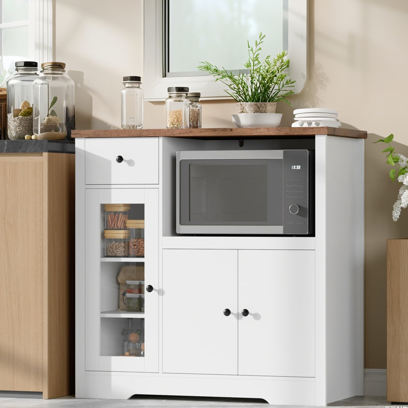 88.9cm Kitchen Pantry, White