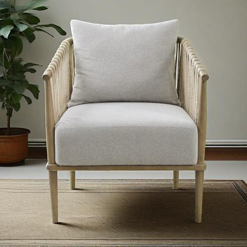 Fauteuil Braid, fauteuil d'appoint moderne pour le salon