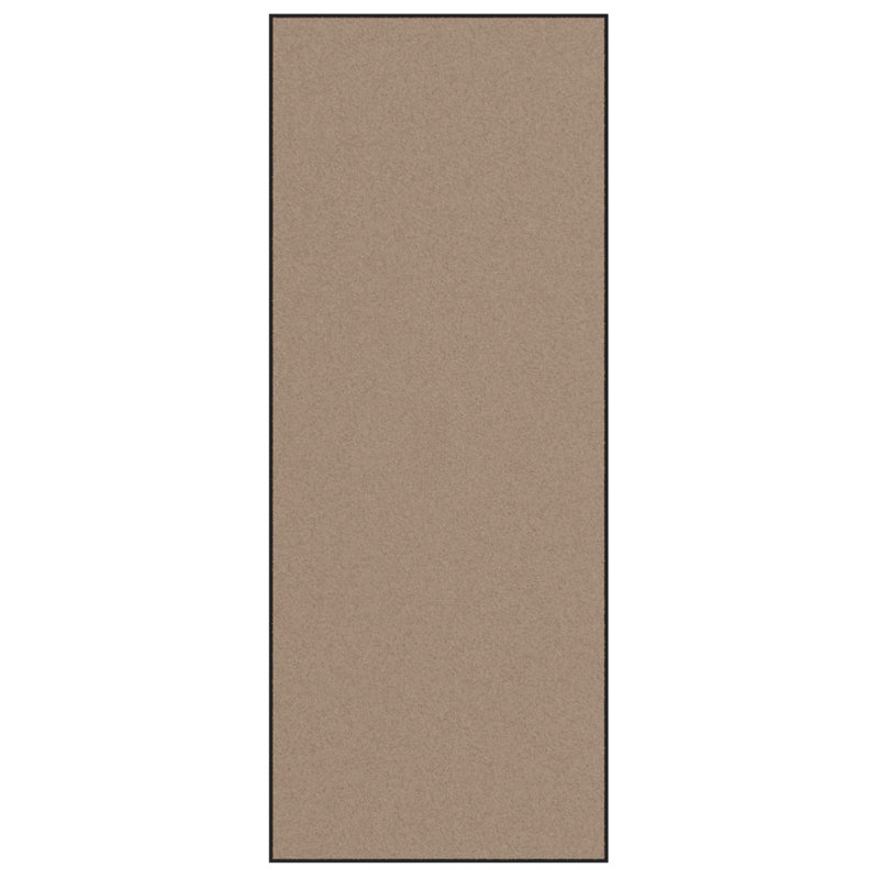 Non-Slip No Pattern Doormat, Beige, 120 x 300 cm