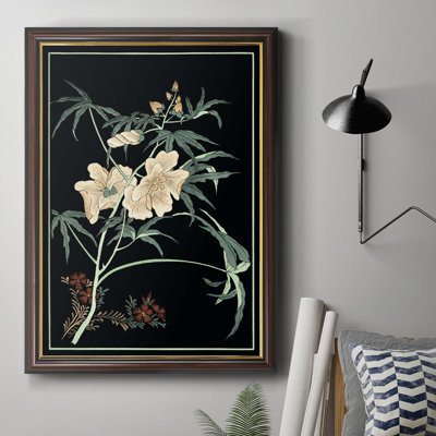 Midnight Floral II - peinture sur toile encadrée