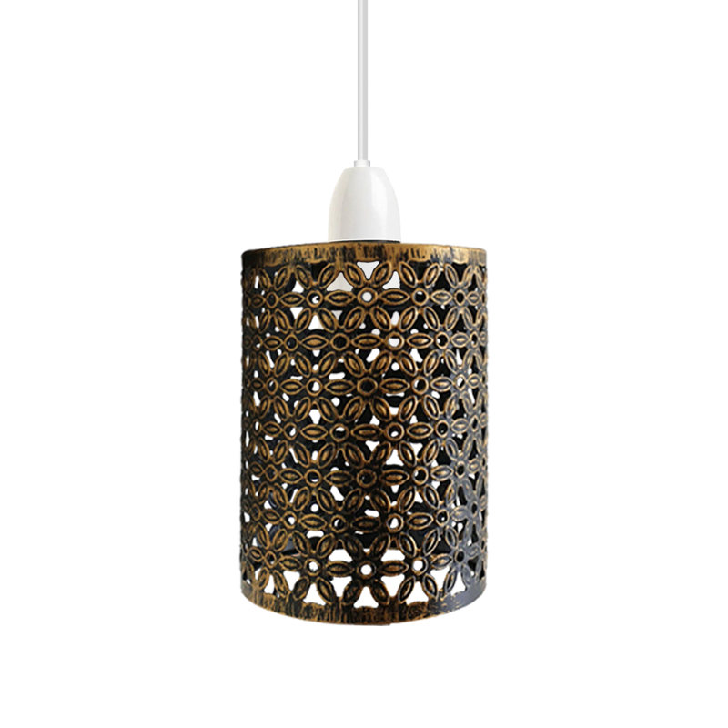 13.5cm H Metal Drum Lamp Shade ( Uno ), Brushed Copper