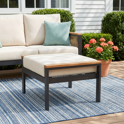 Repose-pieds d'extérieur avec coussin Sunbrella®