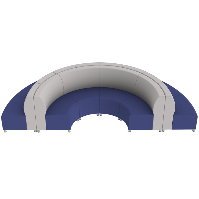 Ensemble de 12 chaises Pro Crest Connect, Bleu marine / gris