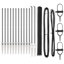 Vidaxl Fence With Posts PVC-Coated Steel-116797920-116797912