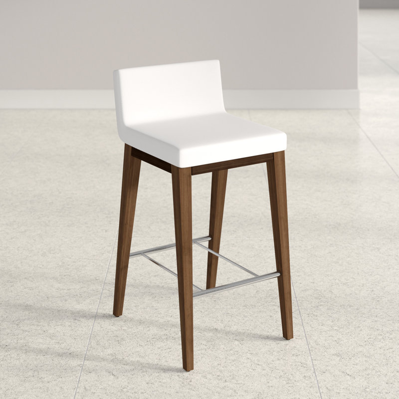 Tabouret de bar et de comptoir Harlowe, Blanc, Tabouret de bar (siège d'une hauteur de 29 po)